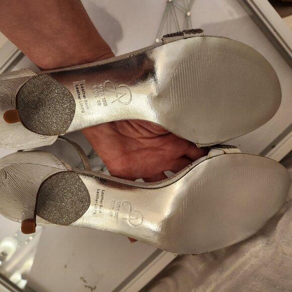 Adrianna Papell Silver and Gold Sandals - Picture 7 of 10